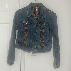 Free People Baja Distressed Denim Jacket